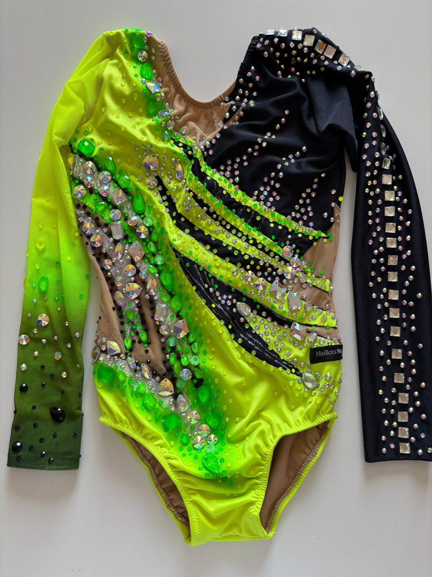 Maillot Negro y Flúor Talla 10