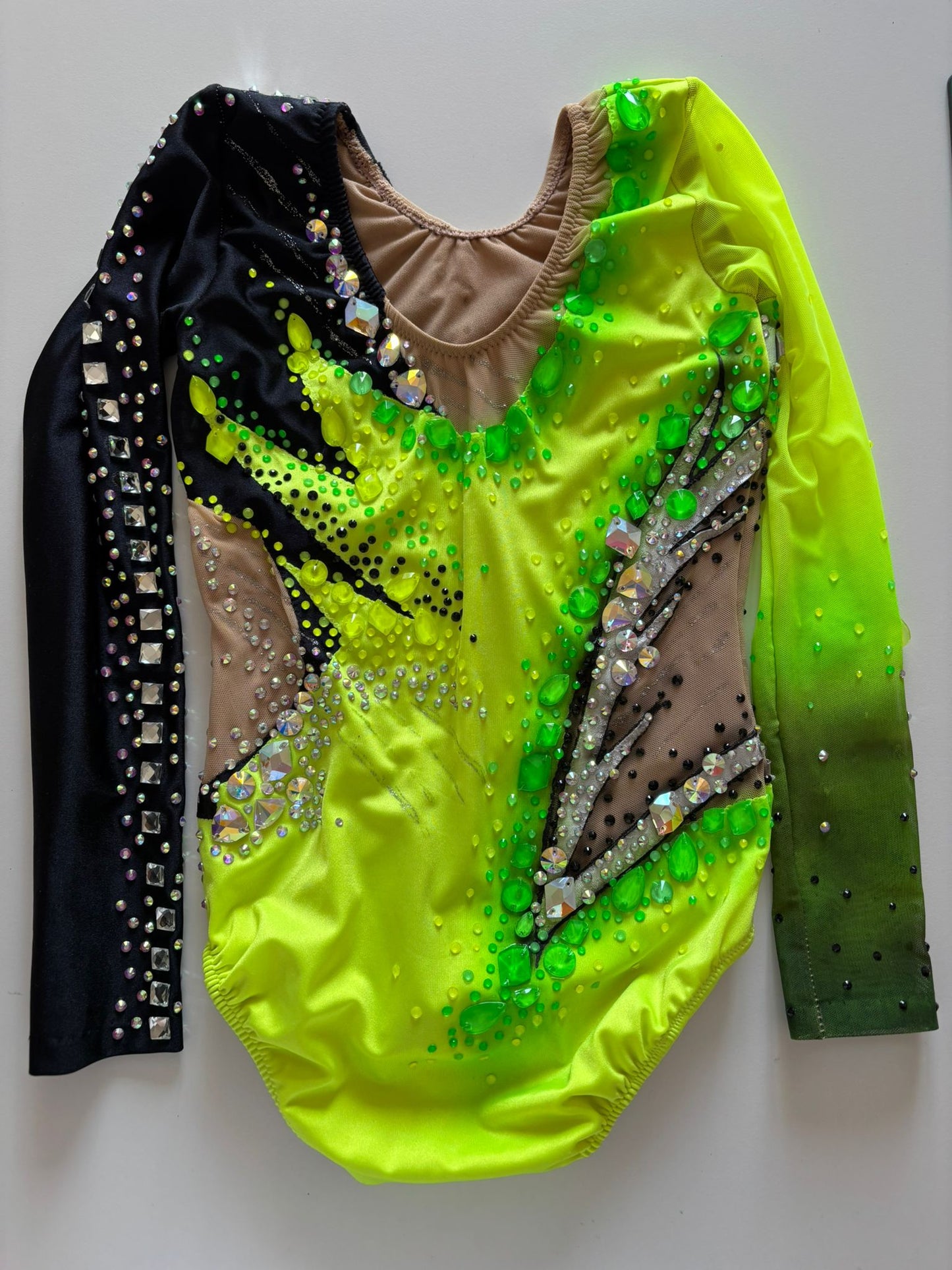 Maillot Negro y Flúor Talla 10